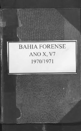 0-6-1-0-45-b-f Bahia forense: legislação, doutrina e jurisprudência – ano 10, v.7, 1970-1971