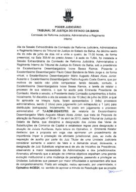 0-1-1-1-84-a-t-a Ata da reunião ordinária da Comissão de Reforma Judiciária - 16 de julho de 2024
