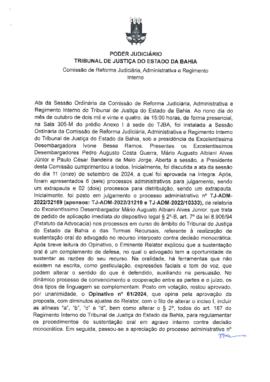 0-1-1-1-90-a-t-a Ata da reunião ordinária da Comissão de Reforma Judiciária - 09 de outubro de 2024