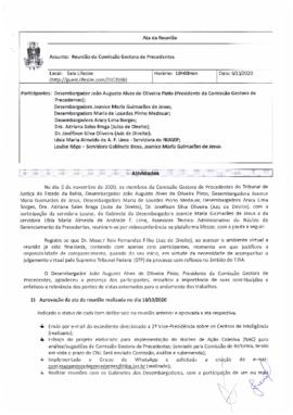 0-1-1-1-7-a-t-a Ata da Comissão Gestora de Precedentes e Ações Coletivas - 06 de novembro de 2020