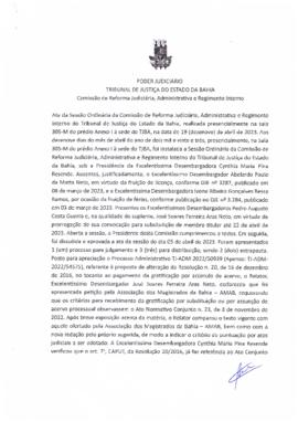 0-1-1-1-54-a-t-a Ata da reunião ordinária da Comissão de Reforma Judiciária - 19 de abril de 2023