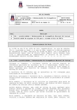 0-1-1-1-13-a-t-a Ata da reunião ordinária da Comissão Especial de Informática - 29 de julho de 2024