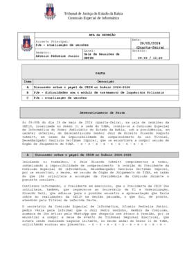 0-1-1-1-11-a-t-a Ata da reunião ordinária da Comissão Especial de Informática - 29 de maio de 2024