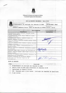 0-1-1-1-2-a-t-a Ata da reunião ordinária da Comissão Especial de Informática - 24 de maio de 2022