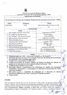 0-1-1-1-8-a-t-a Ata da reunião ordinária da CPAD - 06 de julho de 2023