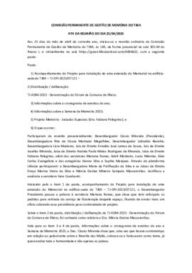 0-1-1-1-48-a-t-a Ata da reunião ordinária da Comissão Permanente de Memória - 25 de abril de 2025