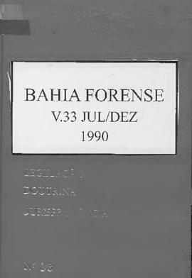 0-6-1-0-28-b-f Bahia forense: legislação, doutrina e jurisprudência – v.33, jul./dez. 1990