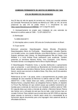 0-1-1-1-42-a-t-a Ata da reunião ordinária da Comissão Permanente de Memória - 02 de agosto de 2024