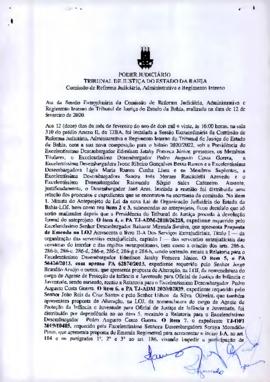 0-1-1-1-2-a-t-a Ata da reunião ordinária da Comissão de Reforma Judiciária - 12 de fevereiro de 2020