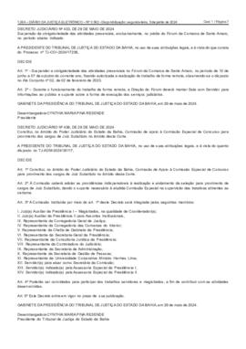0-1-0-1-3-a-t-o Decreto Judiciário 438, de 29 de maio de 2024