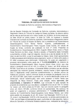 0-1-1-1-78-a-t-a Ata da reunião ordinária da Comissão de Reforma Judiciária - 17 de abril de 2024