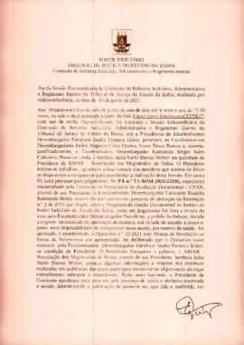 0-1-1-1-17-a-t-a Ata da reunião ordinária da Comissão de Reforma Judiciária - 14 de junho de 2021