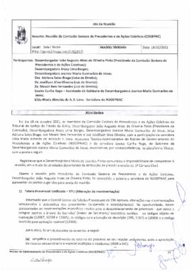 0-1-1-1-14-a-t-a Ata da Comissão Gestora de Precedentes e Ações Coletivas - 18 de outubro de 2021