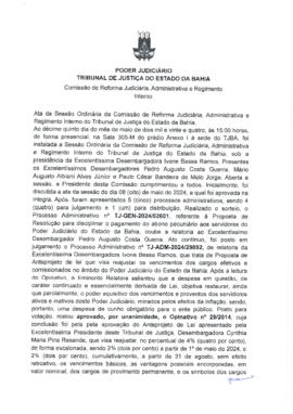 0-1-1-1-80-a-t-a Ata da reunião ordinária da Comissão de Reforma Judiciária - 15 de maio de 2024