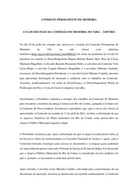 0-1-1-1-13-a-t-a Ata da reunião ordinária da Comissão Permanente de Memória - 31 de julho de 2021