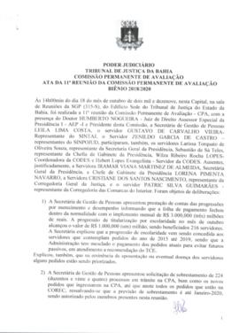 0-1-1-1-11-a-t-a Ata da reunião ordinária da Comissão Permanente de Avaliação - 18 de outubro de ...