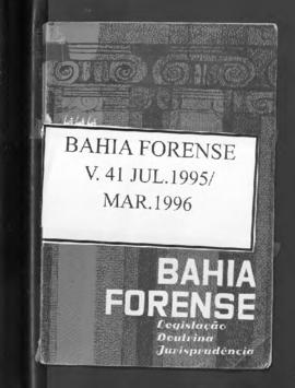 0-6-1-0-42-b-f Bahia forense: legislação, doutrina e jurisprudência – v.41, jul.1995; mar.1996