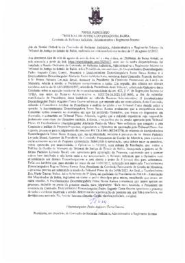 0-1-1-1-41-a-t-a Ata da reunião ordinária da Comissão de Reforma Judiciária - 17 de agosto de 2022