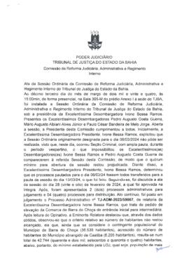 0-1-1-1-75-a-t-a Ata da reunião ordinária da Comissão de Reforma Judiciária - 13 de março de 2024