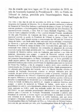 0-1-1-1-2-a-t-a Ata da reunião ordinária da Comissão Permanente de Memória - 22 de novembro de 2018