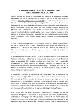 0-1-1-1-18-a-t-a Ata da reunião ordinária da Comissão Permanente de Memória - 25 de março de 2022