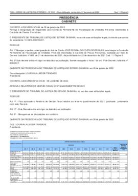 0-1-0-1-2-a-t-o Decreto Judiciário 039, de 26 de janeiro de 2022