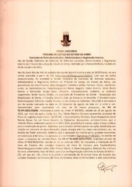 0-1-1-1-22-a-t-a Ata da reunião ordinária da Comissão de Reforma Judiciária - 06 de outubro de 2021