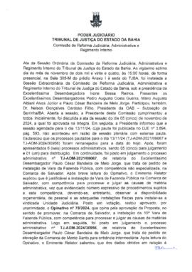 0-1-1-1-93-a-t-a Ata da reunião ordinária da Comissão de Reforma Judiciária - 27 de novembro de 2024