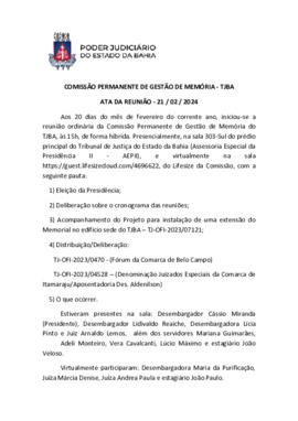 0-1-1-1-37-a-t-a Ata da reunião ordinária da Comissão Permanente de Memória - 21 de fevereiro de ...