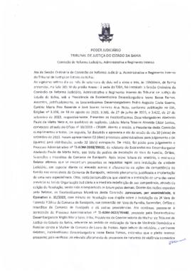 0-1-1-1-66-a-t-a Ata da reunião ordinária da Comissão de Reforma Judiciária - 27 de setembro de 2023