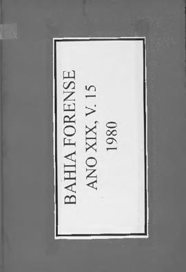 0-6-1-0-9-b-f Bahia forense: legislação, doutrina e jurisprudência – ano 19, v.15, 1980