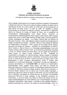 0-1-1-1-83-a-t-a Ata da reunião ordinária da Comissão de Reforma Judiciária - 10 de julho de 2024