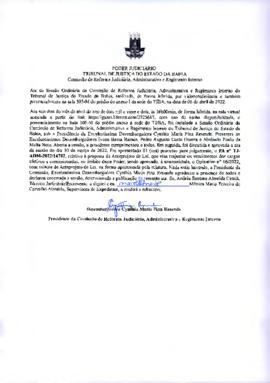 0-1-1-1-29-a-t-a Ata da reunião ordinária da Comissão de Reforma Judiciária - 06 de abril de 2022