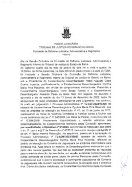 0-1-1-1-72-a-t-a Ata da reunião ordinária da Comissão de Reforma Judiciária - 24 de janeiro de 2024