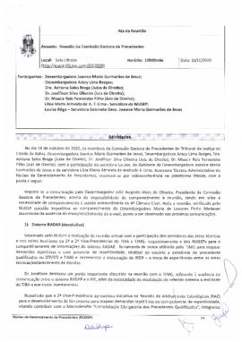 0-1-1-1-6-a-t-a Ata da Comissão Gestora de Precedentes e Ações Coletivas - 16 de outubro de 2020