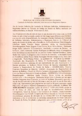 0-1-1-1-15-a-t-a Ata da reunião ordinária da Comissão de Reforma Judiciária - 19 de maio de 2021