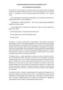 0-1-1-1-47-a-t-a Ata da reunião ordinária da Comissão Permanente de Memória - 28 de março de 2025