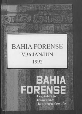 0-6-1-0-29-b-f Bahia forense: legislação, doutrina e jurisprudência – v.36, jan./jun. 1992