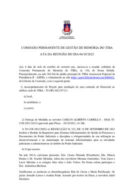 0-1-1-1-34-a-t-a Ata da reunião ordinária da Comissão Permanente de Memória - 06 de outubro de 2023
