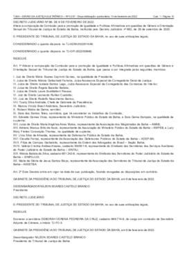 0-1-0-1-2-a-t-o Decreto Judiciário 86, de 9 de fevereiro de 2022
