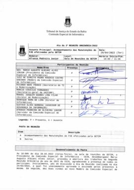 0-1-1-1-3-a-t-a Ata da reunião ordinária da Comissão Especial de Informática - 26 de abril de 2022
