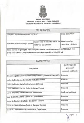0-1-1-1-11-a-t-a Atas da Comissão Regional de Soluções Fundiárias - 26 de fevereiro de 2025