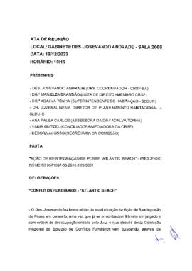 0-1-1-1-2-a-t-a Atas da Comissão Regional de Soluções Fundiárias - 19 de dezembro de 2023