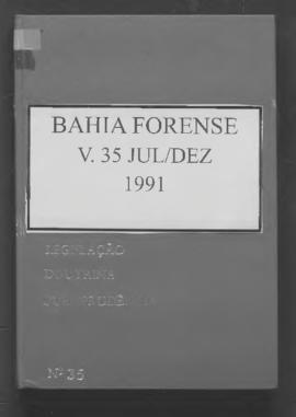 0-6-1-0-25-b-f Bahia forense: legislação, doutrina e jurisprudência – v.35, jul./dez. 1991
