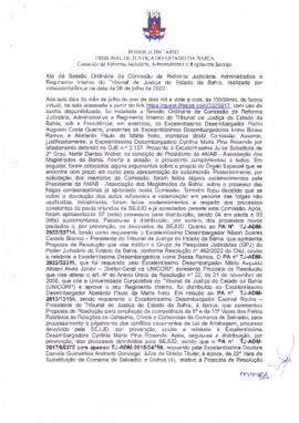0-1-1-1-37-a-t-a Ata da reunião ordinária da Comissão de Reforma Judiciária - 06 de julho de 2022
