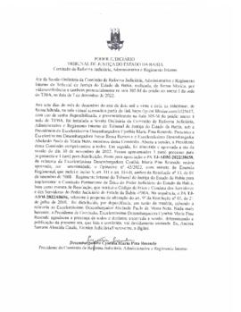 0-1-1-1-49-a-t-a Ata da reunião ordinária da Comissão de Reforma Judiciária - 7 de dezembro de 2022