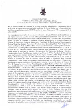 0-1-1-1-38-a-t-a Ata da reunião ordinária da Comissão de Reforma Judiciária - 20 de julho de 2022