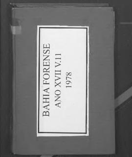 0-6-1-0-6-b-f Bahia forense: legislação, doutrina e jurisprudência – ano 17, v.11, 1978