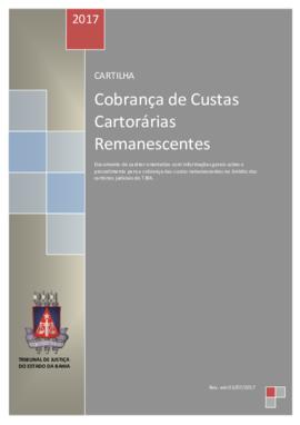 0-6-1-0-28-c-a-r Cartilha cobrança de custas cartorárias remanescentes