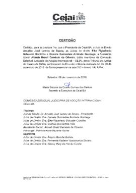 0-1-1-1-1-c-e-r Certidão de realização da reunião da Comissão Estadual Judiciária de Adoção Inter...